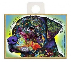 All You Need Is Love And A Dog Rottweiler Pop Art NEW Fridge Magnet  2.5... - £4.60 GBP
