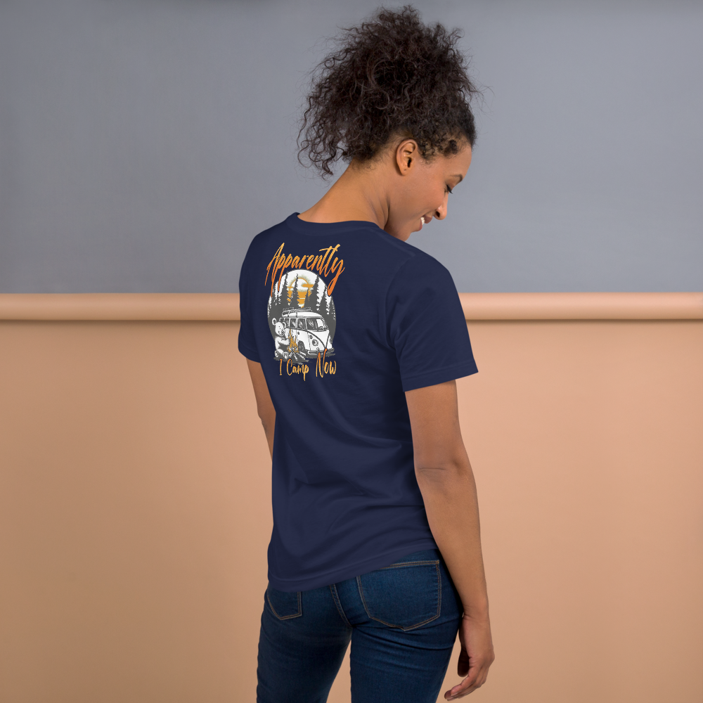 Unisex T-Shirt – Apparently Back Print Navy Item image 7