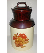 McCoy Pottery Fruit Cookie Jar 12in Vintage Canister Harvest Festival Mi... - $39.99