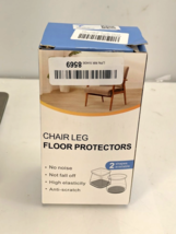 23 Pcs Silicone Chair Leg Floor Protectors No Noise, Anti-Scratch Leg Pa... - $11.19