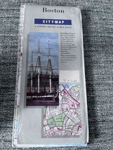 Boston City Map Gouha Travel Publication pre-Big Dig - $17.50