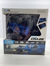 Power Craze Blue High Speed Mini R/C Vehicle 2.4G RTR Open Box w/Remote Control - £19.16 GBP