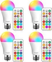 Led Light Bulbs 85W Equivalent 1200Lm, Rgb Color Changing Light Bulb,, P... - $37.99