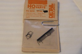 HO Scale Detail Associates, Set of 12, Freight Car Grab Iron Straight #F... - £11.94 GBP