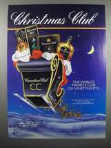 1994 Canadian Club Whisky Ad - Christmas Club - £14.60 GBP