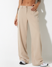 Motel Rocks Abena Hose IN Weichem Schneidernd Beige (MR38) - $23.59