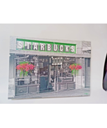 Starbucks Framed Art Embossed Picture On Canvas Storefront By Rick Morle... - £55.93 GBP