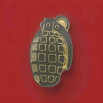 Grenade Pin Gold Tone Green Vietnam Era Vintage - $11.95