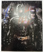 Christian Bale, Tom Hardy &amp; Anne Hathaway Signed Autographed &quot;Batman&quot; Gl... - $5,775.48 MXN