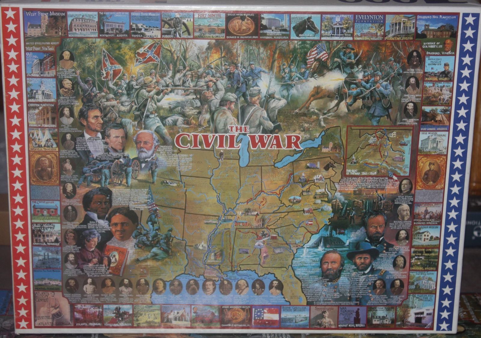 1994 White Mountain Puzzles The Civil War 1000 Piece Puzzle - Complete - $12.00