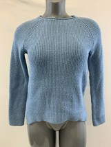 Gap Girls Size Large Blue Long Sleeve Crew Neck Rib Knit Pullover Sweater - $12.37