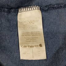 Carhartt K87 Loose Men's Blue Cotton Blend Short Sleeve Distressed T-Shirt 2XL image 9