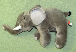 2017 Cuddlekins Elephant Plush 14&quot; Wild Republic Stuffed Grey Animal Tusks Toy - £12.38 GBP