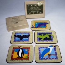 Set of 5 Nature First Coasters New Zealand Nature Collection Penguin Kingfisher - £11.76 GBP