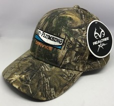 Realtree Xtra Strap Back Camo Hunting Outdoor Hat Cap Art Plumbing Service OSFM - £13.19 GBP