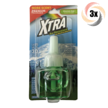 3x Packs Xtra Mountain Rain Oill Refill Air Freshener Odor Eliminator | .71oz - £10.08 GBP