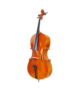 4/4 Wood Cello Bag Bow Rosin Bridge Natural - £234.31 GBP