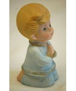 Homco Little Boy Kneeling Praying 5211 Bisque Figurine Curio Cabinet Vin... - $12.86