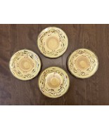 Italian Villa Salad Plates Home Trends Set of 4 Plates Scalloped Edge 8.... - $23.24