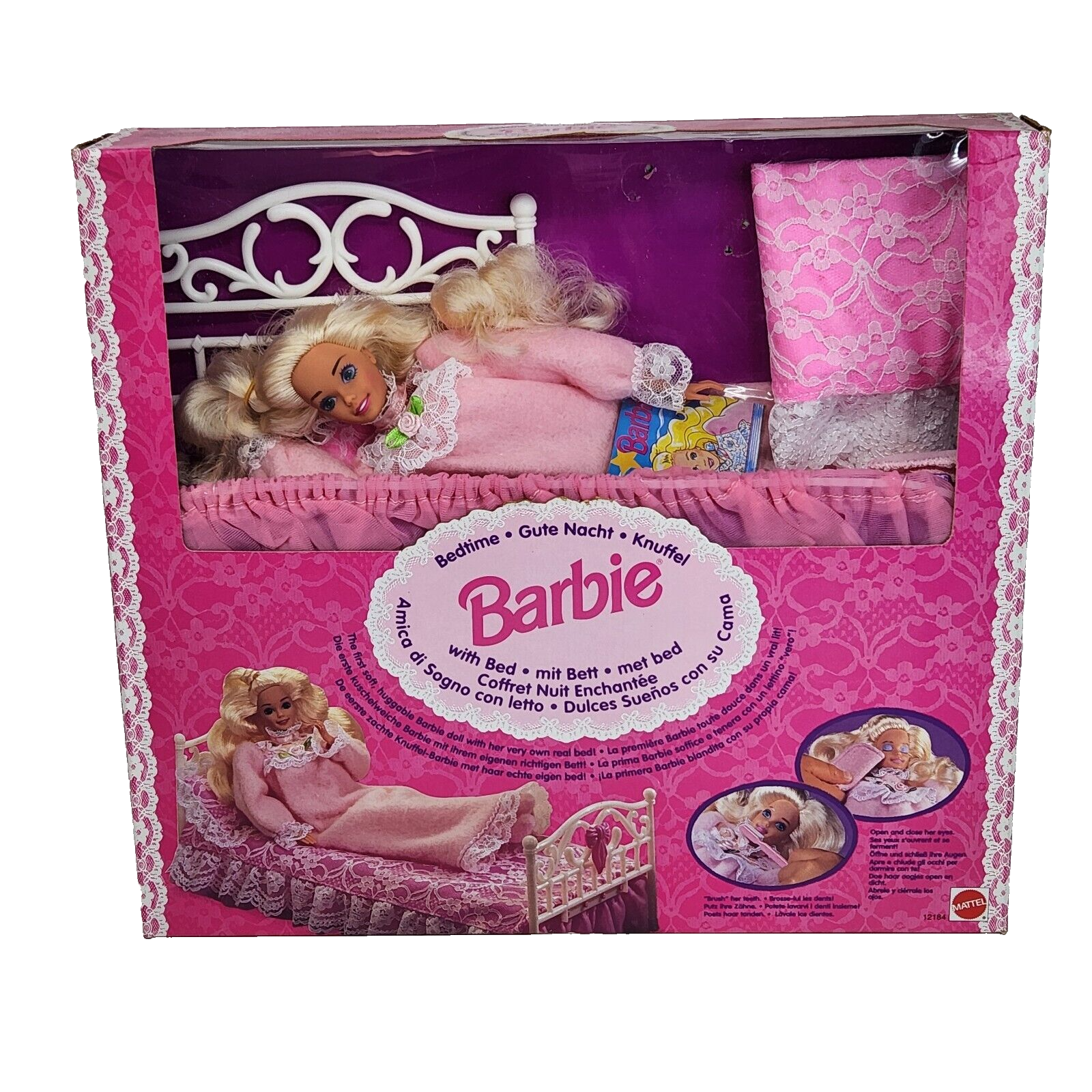 Vintage 1994 Bedtime Barbie Gift Set W/ Bed and 50 similar items Vintage 1994 Bedtime Barbie Gift Set W/ Bed and 50 similar items