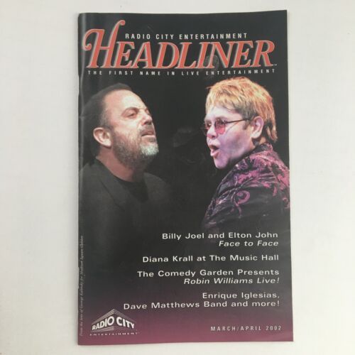 2002 Radio City Entertainment Headliner Billy Joel &amp; Elton John Face to ... - $14.22