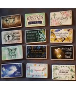 Vintage Religious Fridge Magnet Lot Of 12 Jesus God Prayer - $19.79