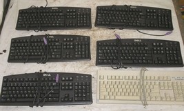 Lot Of 6 Computer Keyboards - Dell Omni Tech - £0.79 GBP
