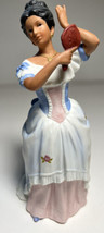 Figurine HOMCO Porcelain Victorian Lady Anna Marie  with Mirror #1431 1990 9 Inc - £20.92 GBP