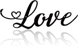 Love Metal Wall Art Love Gifts for Him Valentines Day Decor 12 X 4.4inch Love De - £19.59 GBP