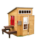 KidKraft Modern Outdoor Wooden Playhouse with Picnic Table, Mailbox &amp; Grill - $239.20