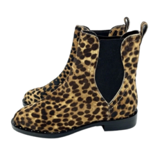 Rebecca Minkoff Boots Sabeen Leopard Chelsea Fur Studded Ankle  SZ 6.5 New SH12 - $99.00