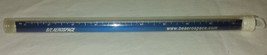 B/E Aerospace Metal Triangular Ruler - Blue - Cylinder Container - $2.95