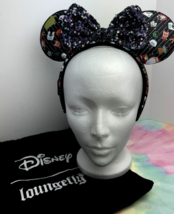 Disney Loungefly Nightmare Before Christmas Minnie Ears Headband Halloween - £14.80 GBP