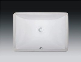 Rectangular 20 X 15 Ceramic Undermount Bathroom Sink Vanity White From W... - £70.78 GBP