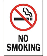 NO SMOKING Vinyl Adhesive Sticker Symbol Sign door 5&quot; x 3.5&quot; VALUE LINE ... - $26.10 CAD