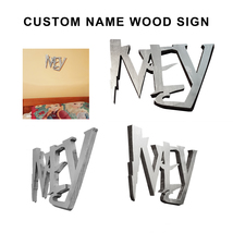 Custom Pop Out Name or Initials Sign - Many Fonts Available - $10.00+
