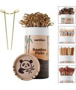 Bamboo Knotted ToothPicks Cocktail Picks Fruit  Skewers 6&quot; Beige 100 pcs... - £13.62 GBP