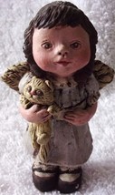 Sarah’s Attic Little Girl Rosia Angel Holding A Kitten  - €5,24 EUR