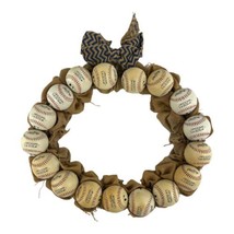 Baseball Wreath - Front Door Wreaths-  17 x MLB OLB3 baseballs - £31.53 GBP