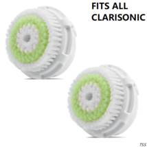 2-PK  ACNE Facial Brush Head Replacements Mia 123 Aria Smart Fits All Clarisonic - £9.49 GBP