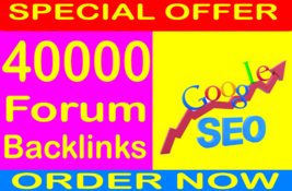 40,000 GSA SER Forum Backlinks for your Link or website SEO to increase ... - $7.99