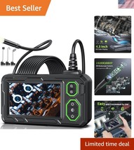 Rechargeable Endoscope Camera: 4.3&quot; HD Display &amp; 16.4ft Waterproof Snake... - $49.50