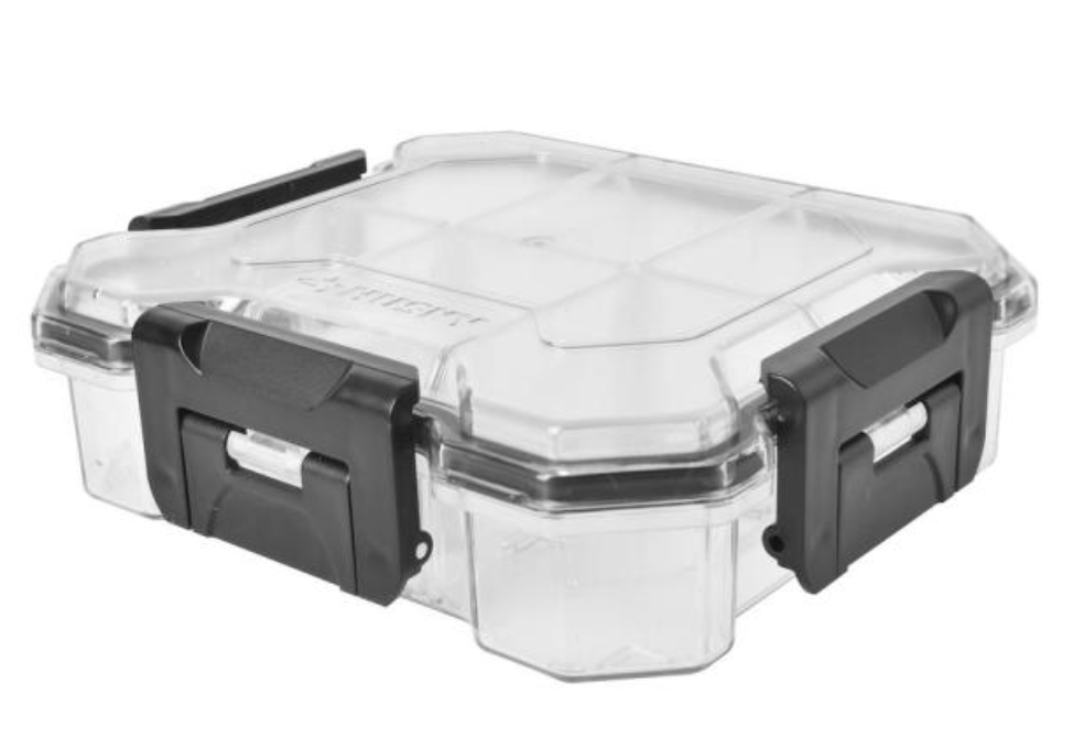 Husky 6 inch 6-Compartment Waterproof Storage Bin Small Parts Organizer - $15.95