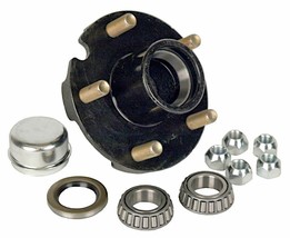 5 Bolt Trailer Hub Kit for 1&quot; Spindle, 1000 lbs. Capacity | Reliable 1-1... - £32.04 GBP