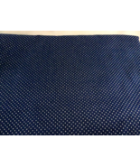 Dotted Swiss White Dots on Navy Blue  Cotton Sheer like orgundy 45&quot; W X ... - £17.20 GBP