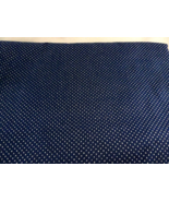 Dotted Swiss White Dots on Navy Blue  Cotton Sheer like orgundy 45&quot; W X ... - £16.27 GBP