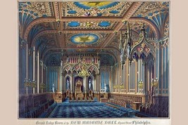 Symbols - Grand Lodge room of the new Masonic Hall, Chestnut Street Philadelphia - $21.99+