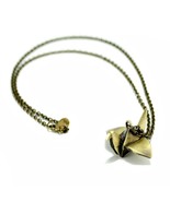 ORIGAMI CRANE NECKLACE Japanese Symbol of Hope and Healing NEW Bird Pend... - $12.95