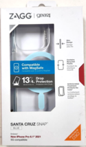 ZAGG Gear4 Santa Cruz Series Hard Case for Apple iPhone 13 Pro - Clear/Blue - £22.99 GBP