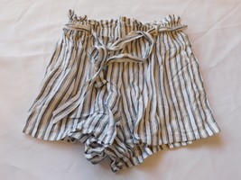 Hollister Ladies Women&#39;s Ultra High-Rise Shorts Size XS xsmall Stripe Wh... - $24.74